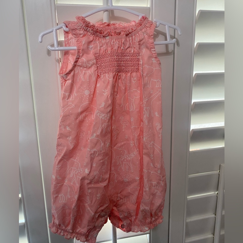 Carter's Pink Ruffled Baby Romper